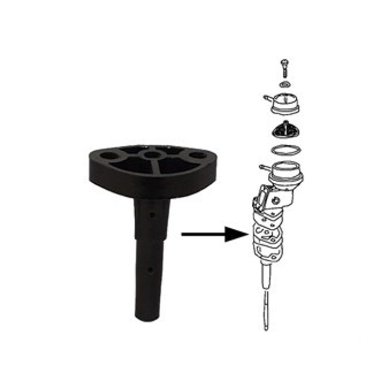 Bakkelitt flens til bensinpumpe Boble Type 1 08/60-