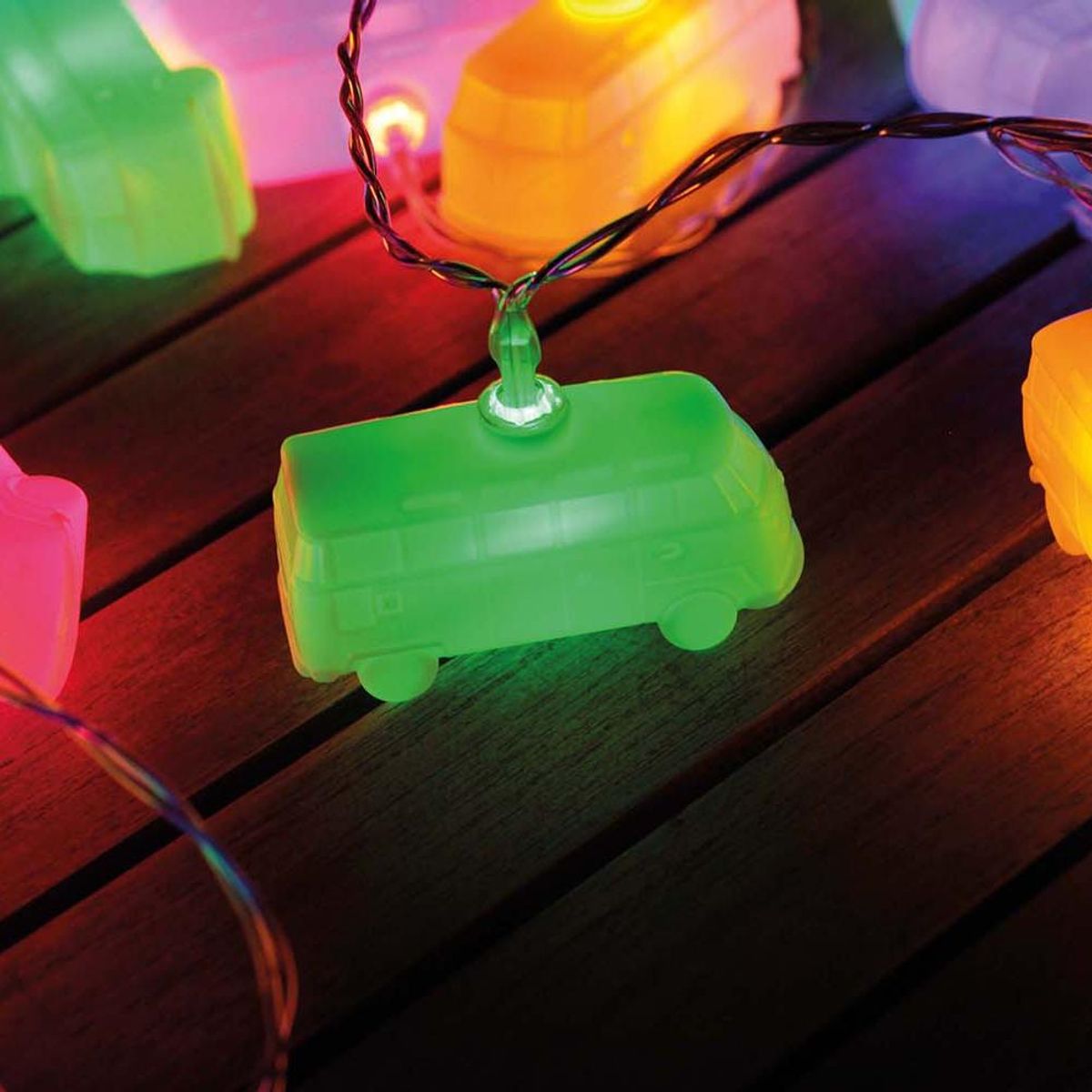 VW T1 Buss 3D lysslynge 3 m, 20 x LED (USB-C)