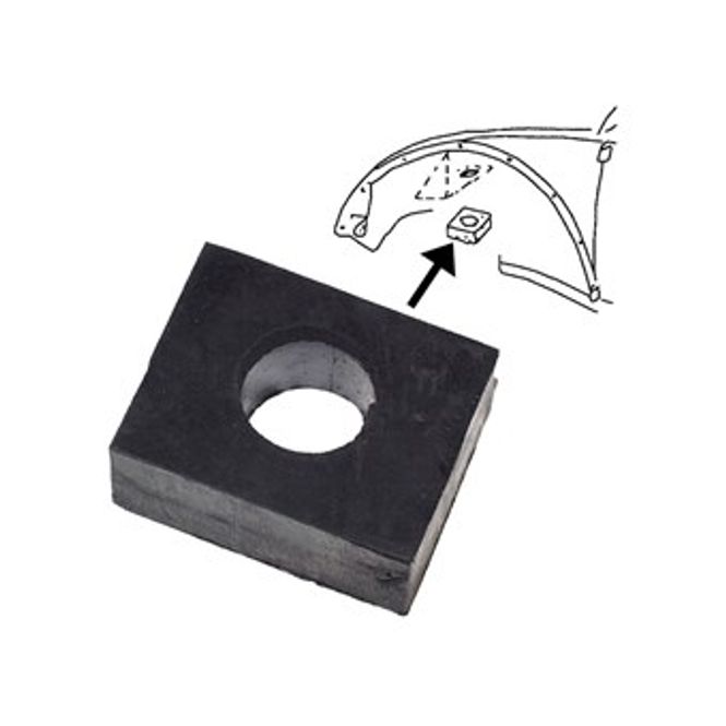 Hovedbilde Gummiforing bunnplate/karosseri 10mm, 08/60-07/79