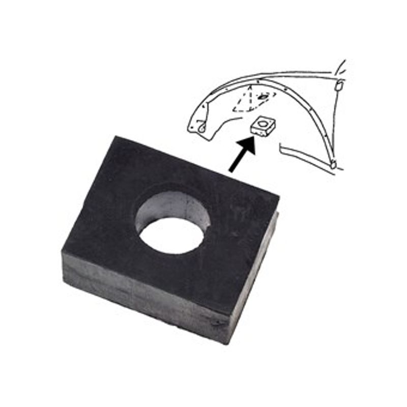 Gummiforing bunnplate/karosseri 10mm 08/60-07/79 sett