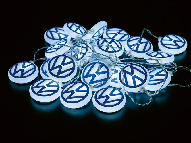 Hovedbilde VW Logo 3D lysslynge 3 m, 20 x LED (USB-C)