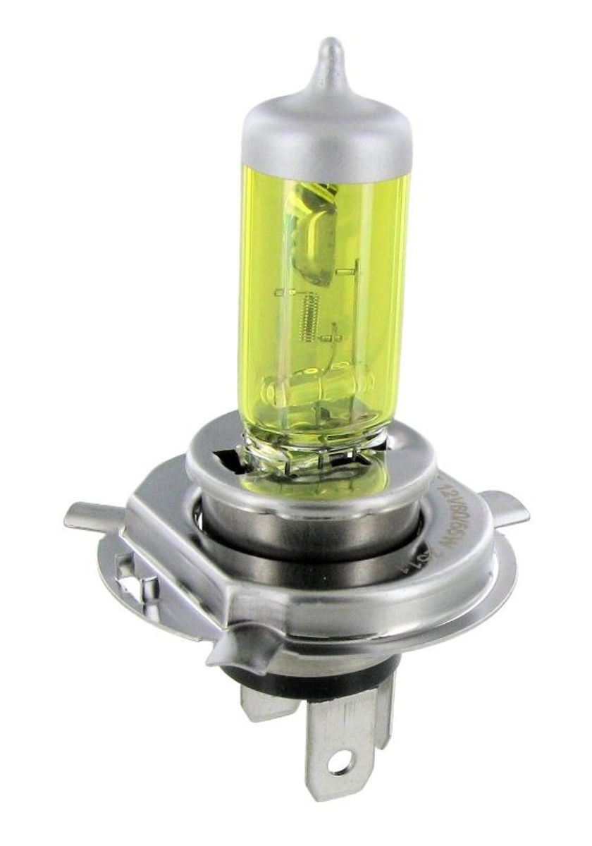 Lyspære gul 12V 60/55W H4