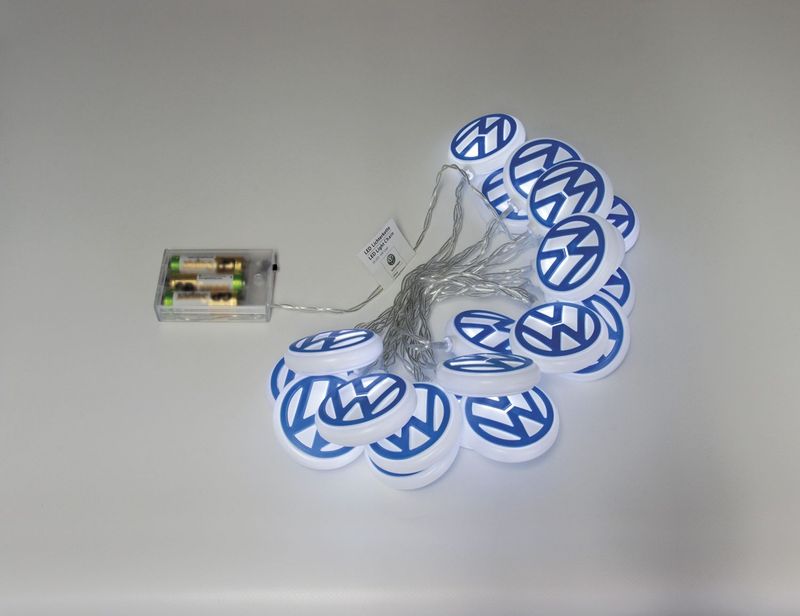 VW Logo 3D lysslynge 3 m, 20 x LED (USB-C)