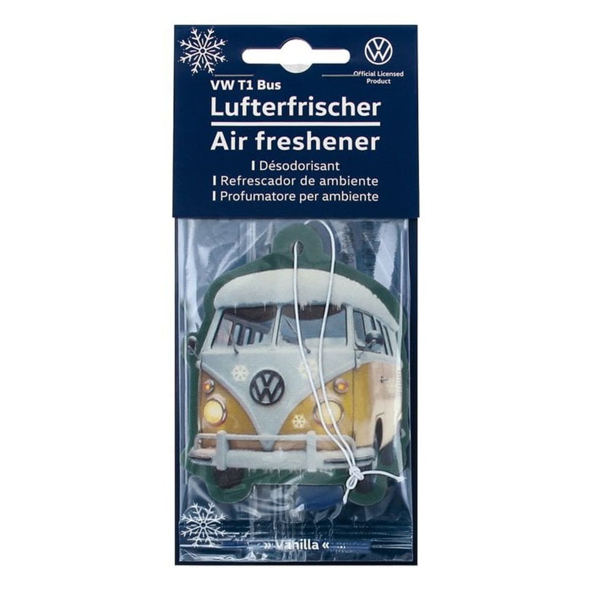 Volkswagen VW T1 Bus Air Freshener - Yellow/Vanilla *WINTER EDITION*